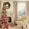 5 Ft Pop Up Christmas Tree with 50 Lights(Red a)15"D x 15"W x 60"H